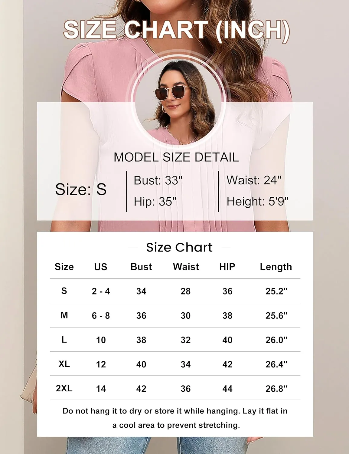 Blooming Jelly Womens Blouses Dressy Causal V Neck Pintuck Short Petal Sleeve Business Tops Ladies Summer Trendy Work Shirt