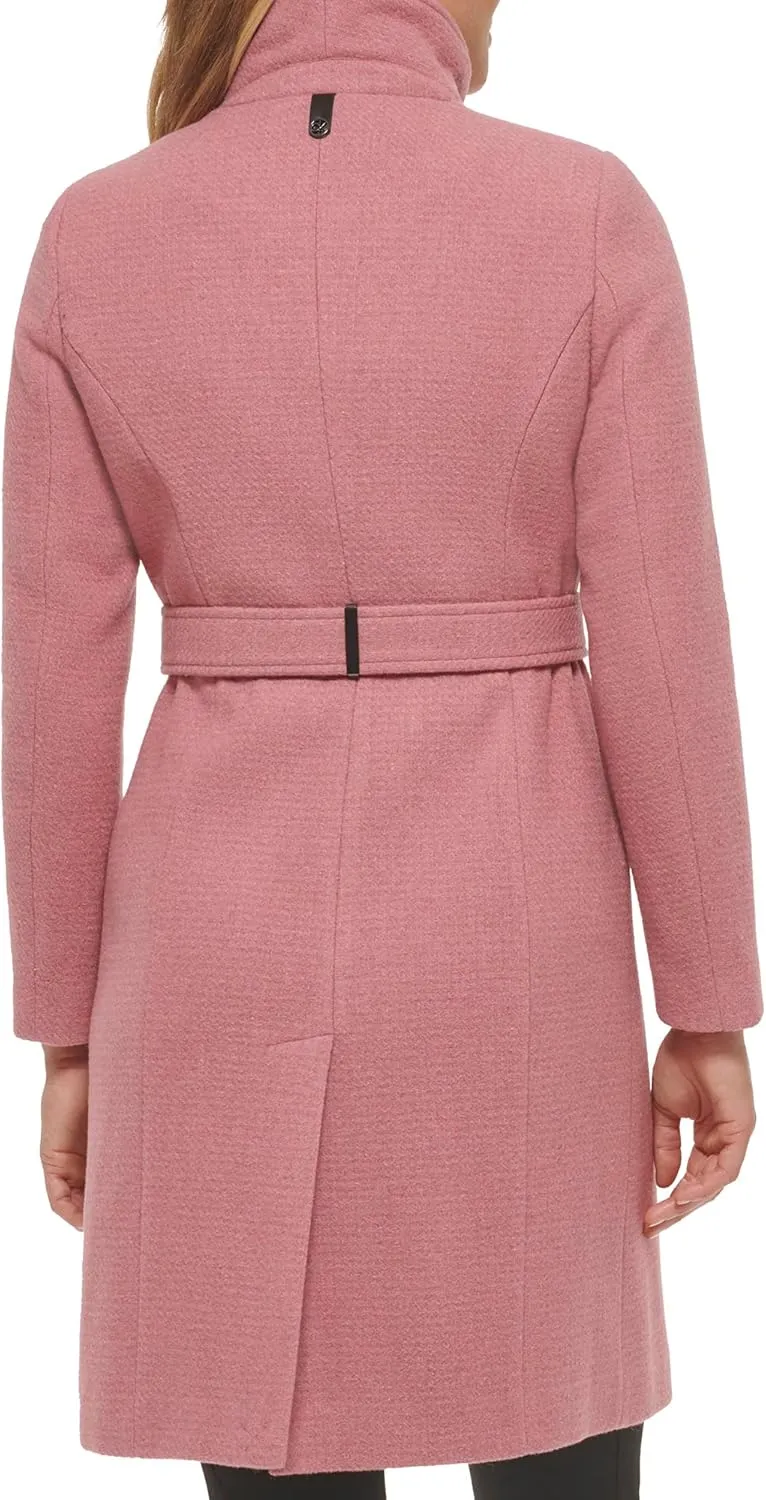 Calvin Klein Women's Full-Length Zip-up Wool Coat