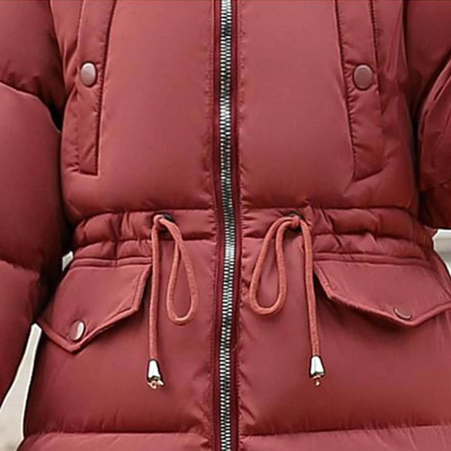 Ceboyel Women Long Puffer Winter Coat Faux Fur Hood Winter Bubble Coats Jacket Trendy Puffy Jackets Warm Outerwear Clothing