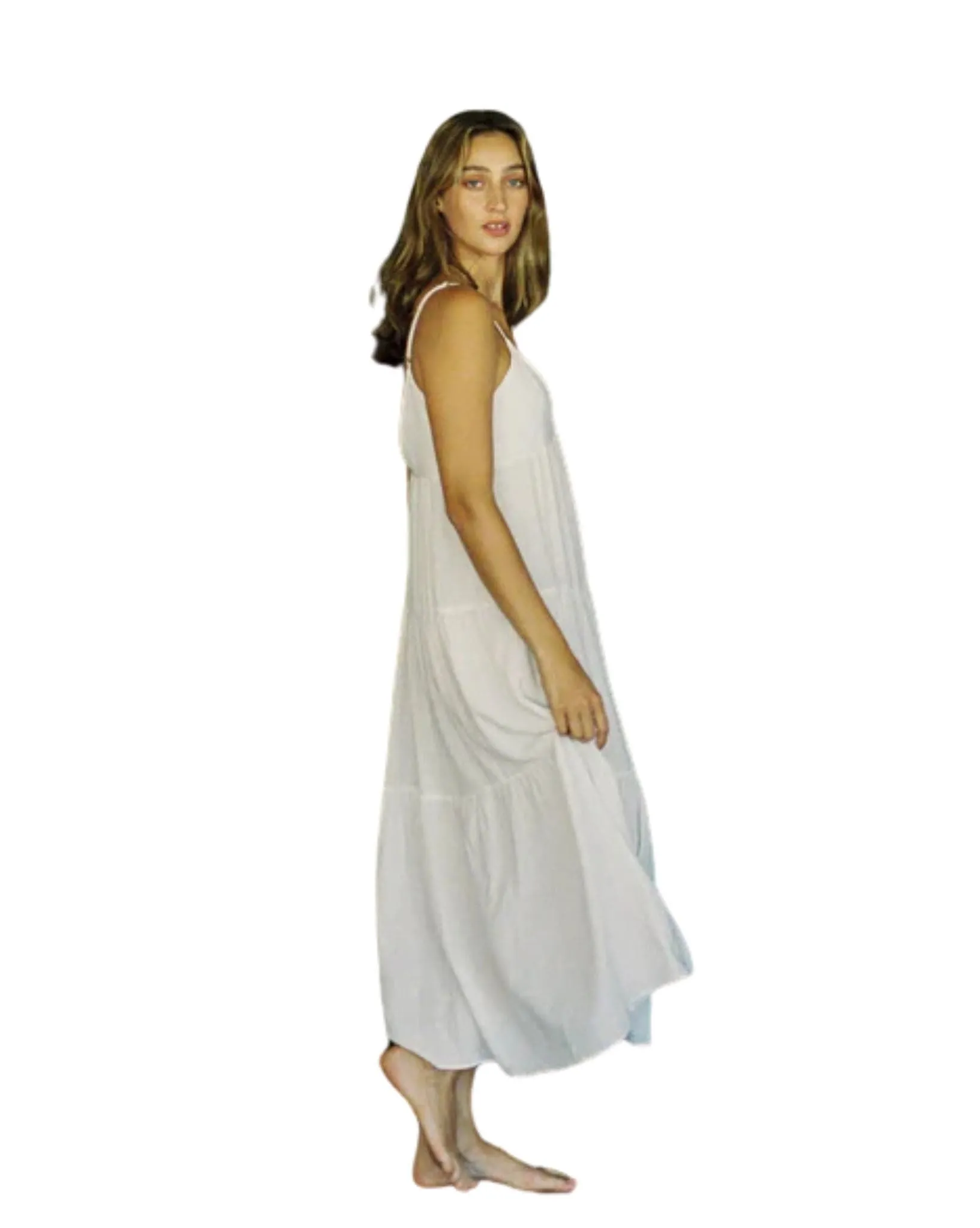 Classic Tiered Midi Dress