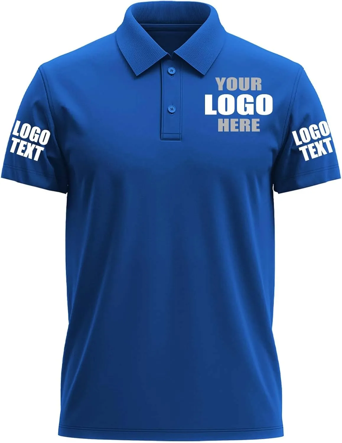 Custom Polo Shirts Desgin Your Own Embroidered Print Customized Text/Logo/Photo Personalized Golf Work Polo FrontBack