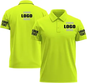 Custom Polo Shirts Desgin Your Own Embroidered Print Customized Text/Logo/Photo Personalized Golf Work Polo FrontBack