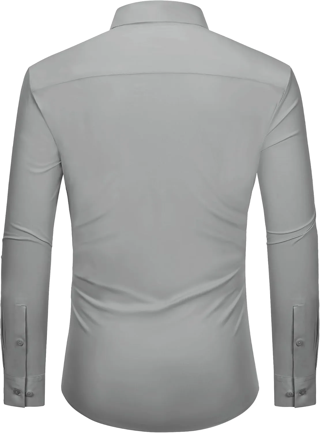 DEMEANOR Stretch Mens Dress Shirts Long Sleeve Slim Fit Dress Shirts for Men Button Down Dress Shirts Wrinkle Free