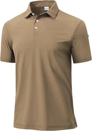 Golf Shirts for Men - Mens Polo Shirts Work Slim Dri Fit Short Sleeve, UV Protection Athletic Men Polo Shirt Moisture Wicking