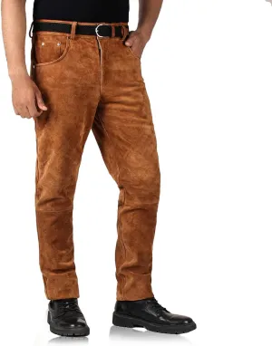 Laverapelle Men's Genuine Lambskin Leather Pants (Black, Leather Jeans) - 1804001