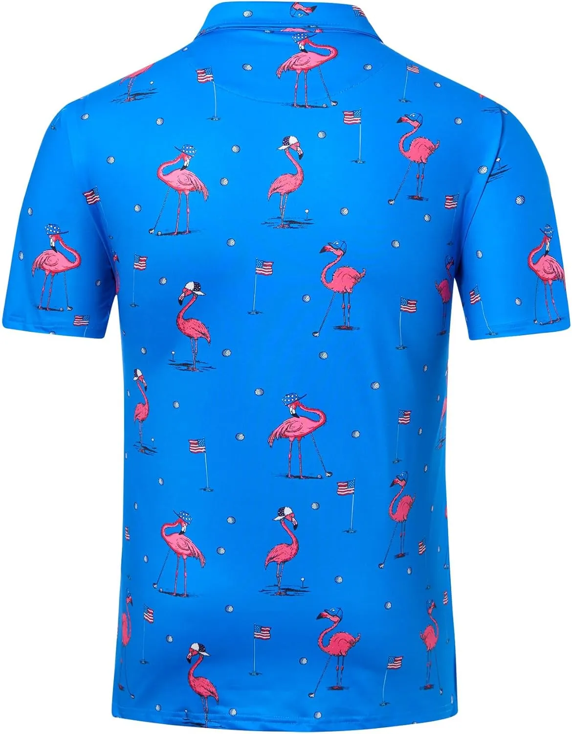 Mens Polo Golf Shirts Funny Graphics Shorts Sleeve Button Shirts