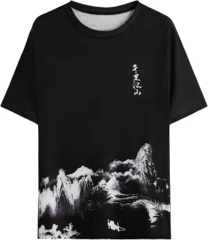 SOLY HUX Men's Graphic Print Tees Vintage T-Shirts Crewneck T Shirts Short Sleeve Casual Summer Shirt