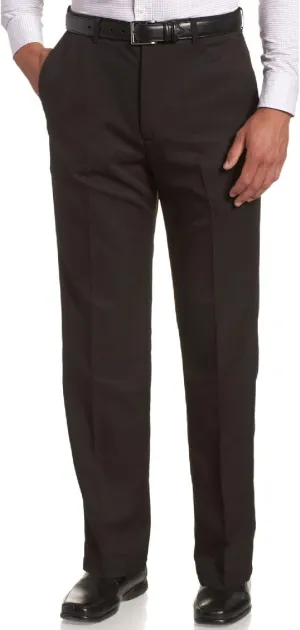 Sportoli Men's Cool Classic Fit Hidden Expandable Waist Plain Front Dress Pants