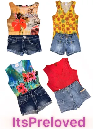 The Summer Chick x Y2K Tops And Shorts(RX-699)