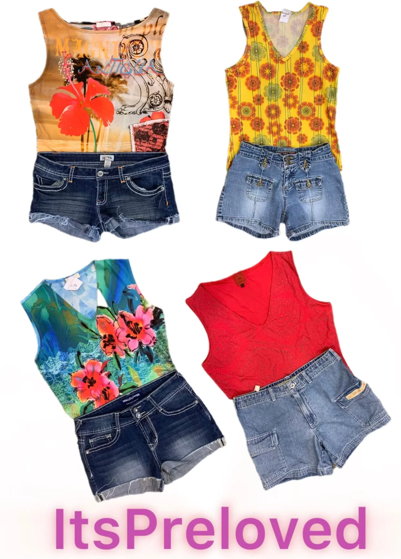 The Summer Chick x Y2K Tops And Shorts(RX-699)