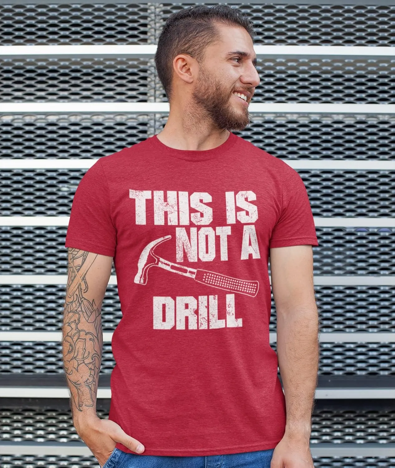 This is Not a Drill Mens T Shirts, Joke Humor Graphic Tee Shirts, Mens Dad Grandpa Shirt