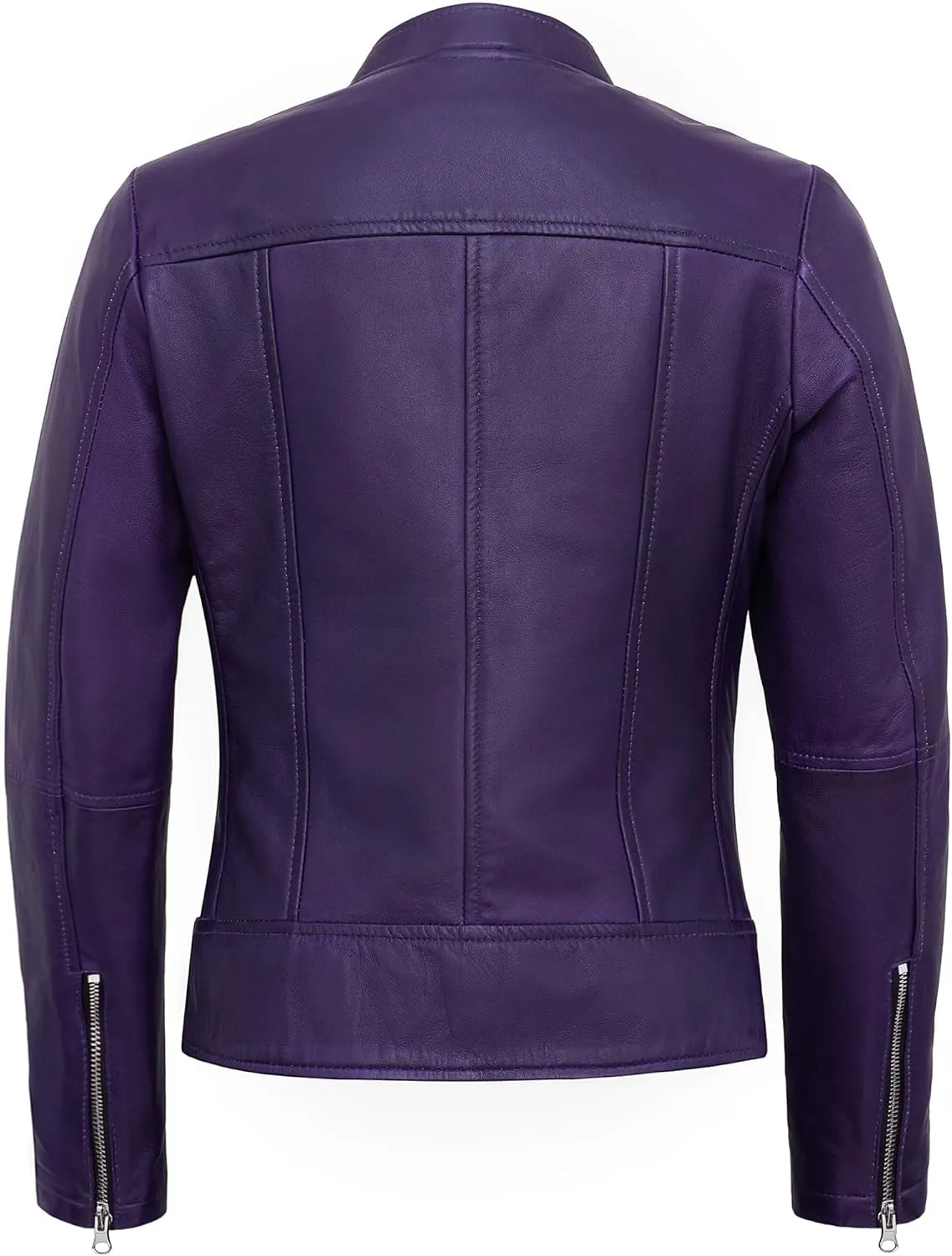 Womens Leather Jackets - Real Lambskin Stylish Motorcycle Leather Coat Women